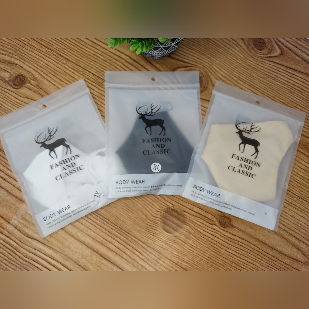 T-Back Thong Panties Size XL 3 Pack Black White Beige